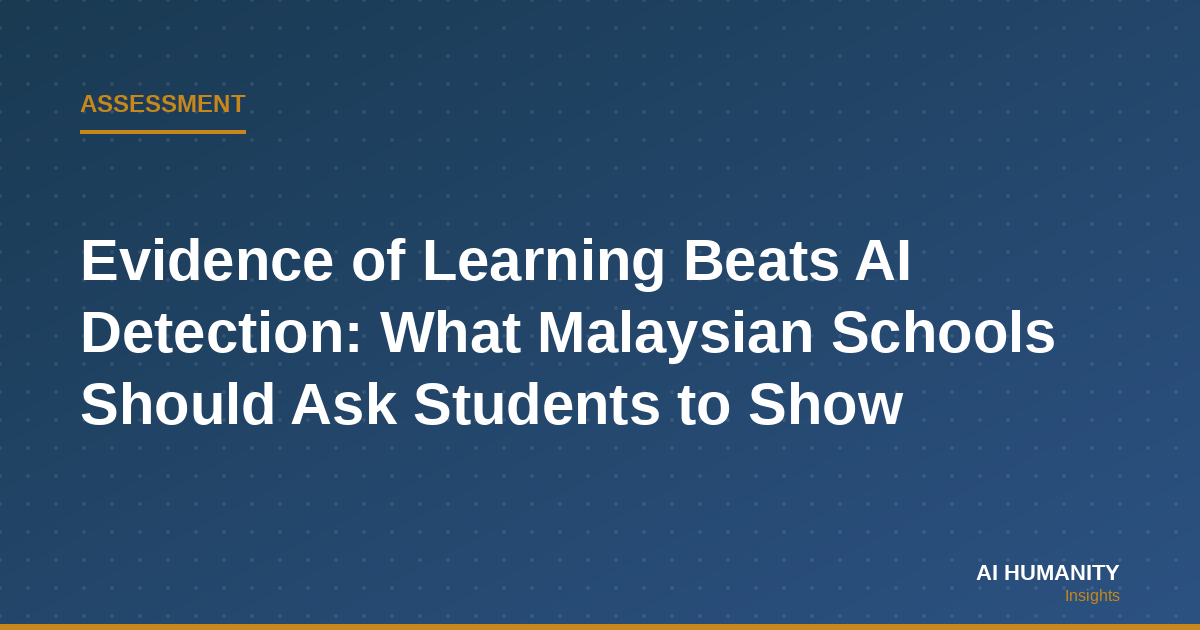 Evidence of Learning Beats AI Detection