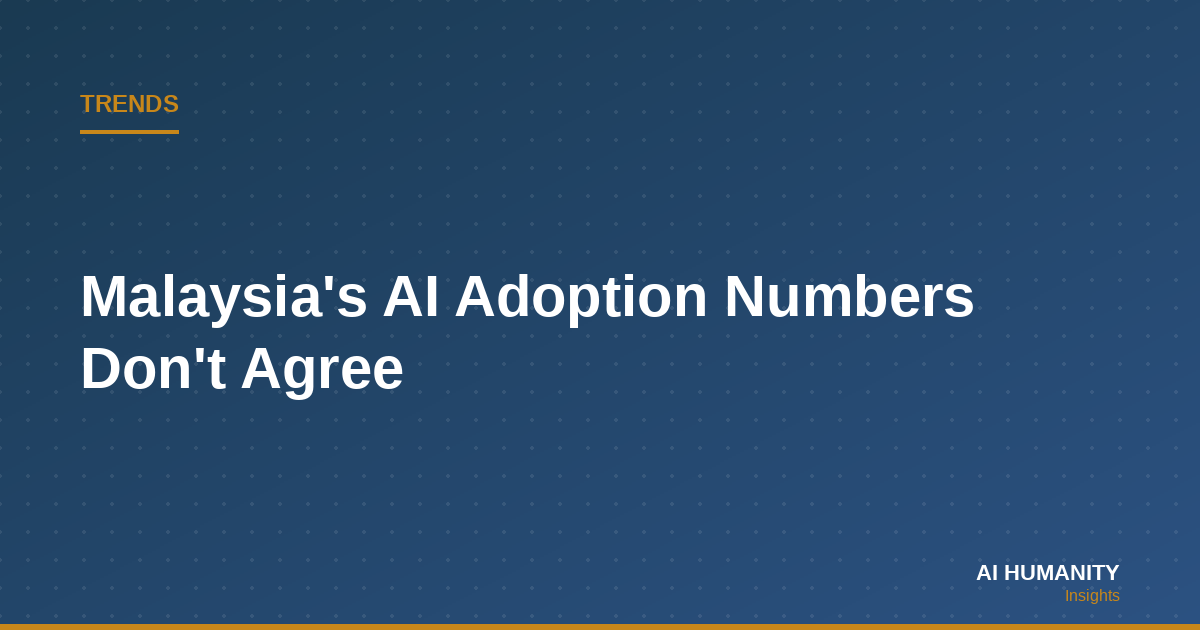 Malaysia's AI Adoption Numbers Don't Agree — Here's What That Actually Tells You
